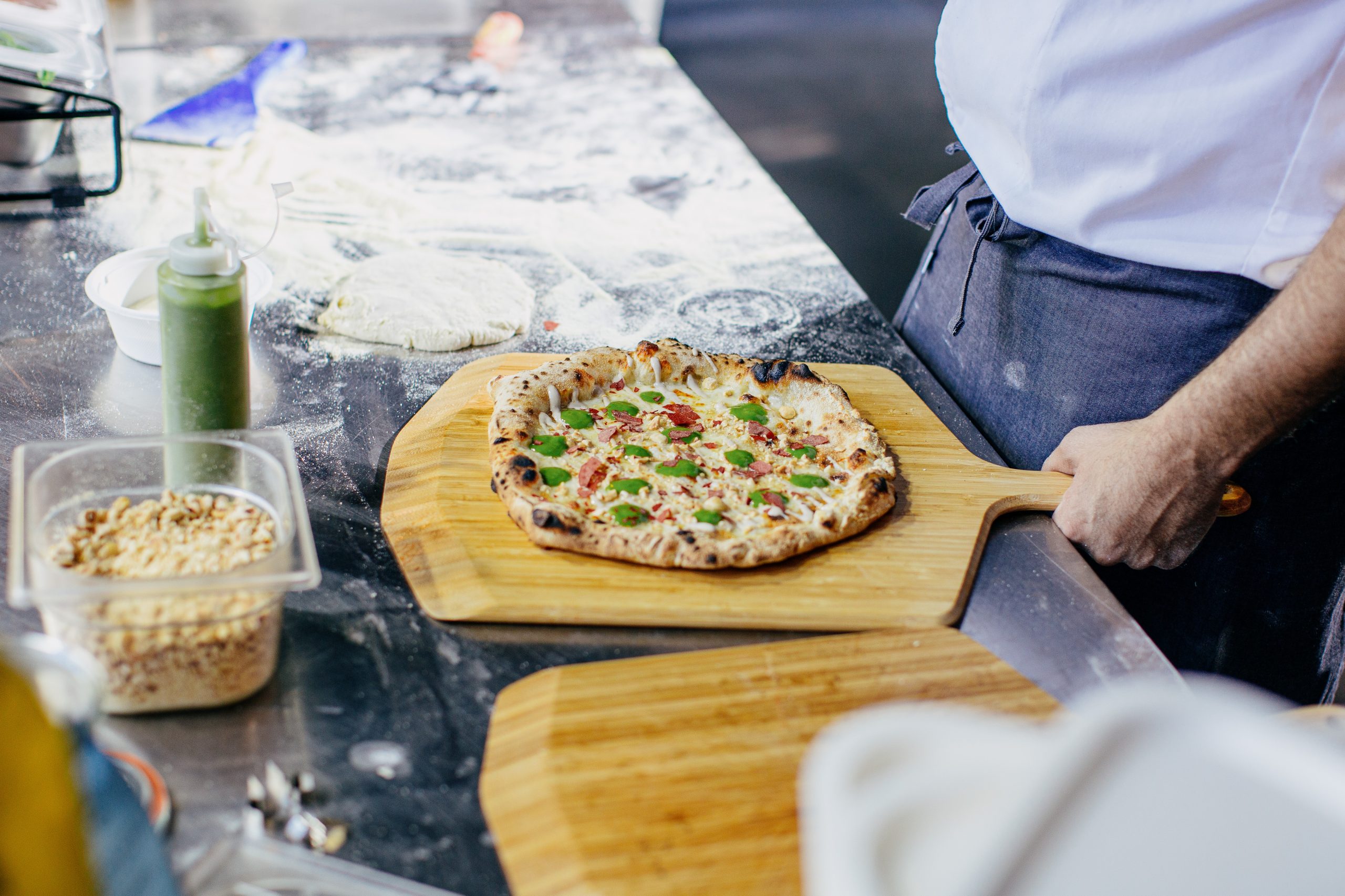 Hands-on pizza alla pala & prosecco at 2:00pm La Scuola 1/21/2023