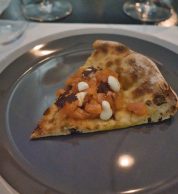Pizza con trota, soia e sesamo di Luciano Viillani