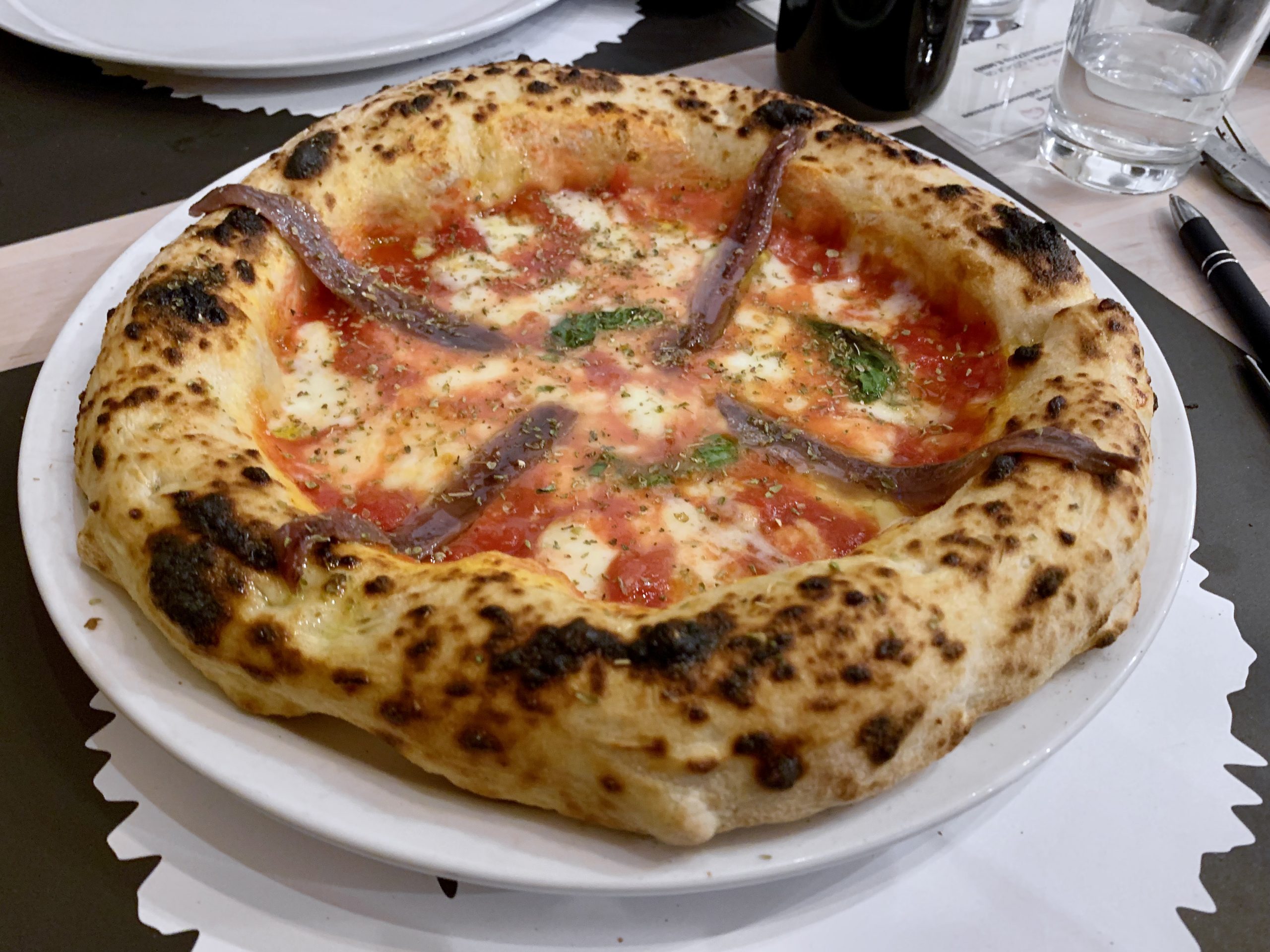 Margherita e acciughe (Pizzeria Da Andrea, Perugia)