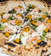 Mango Provola e Salmone (Pizzeria Illuminati Seu Monte Verde, Roma)