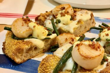 Carbonara di Capasanta (pizzeria i Tigli, San Bonifacio - Verona)