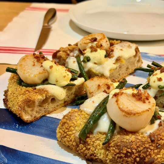 Carbonara di Capasanta (pizzeria i Tigli, San Bonifacio - Verona)