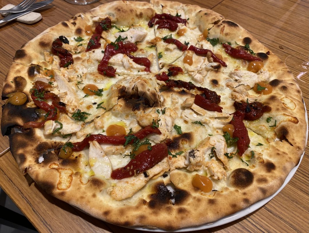 Pizza Pollo peperoni (180grammi, Prenestino, Roma)