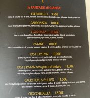 Menu 4 Pizzeria Gianpà (Cassino, Frosinone)