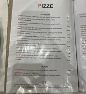Menu Pizze (Angelo Pezzella - Pizzeria con cucina, Roma)