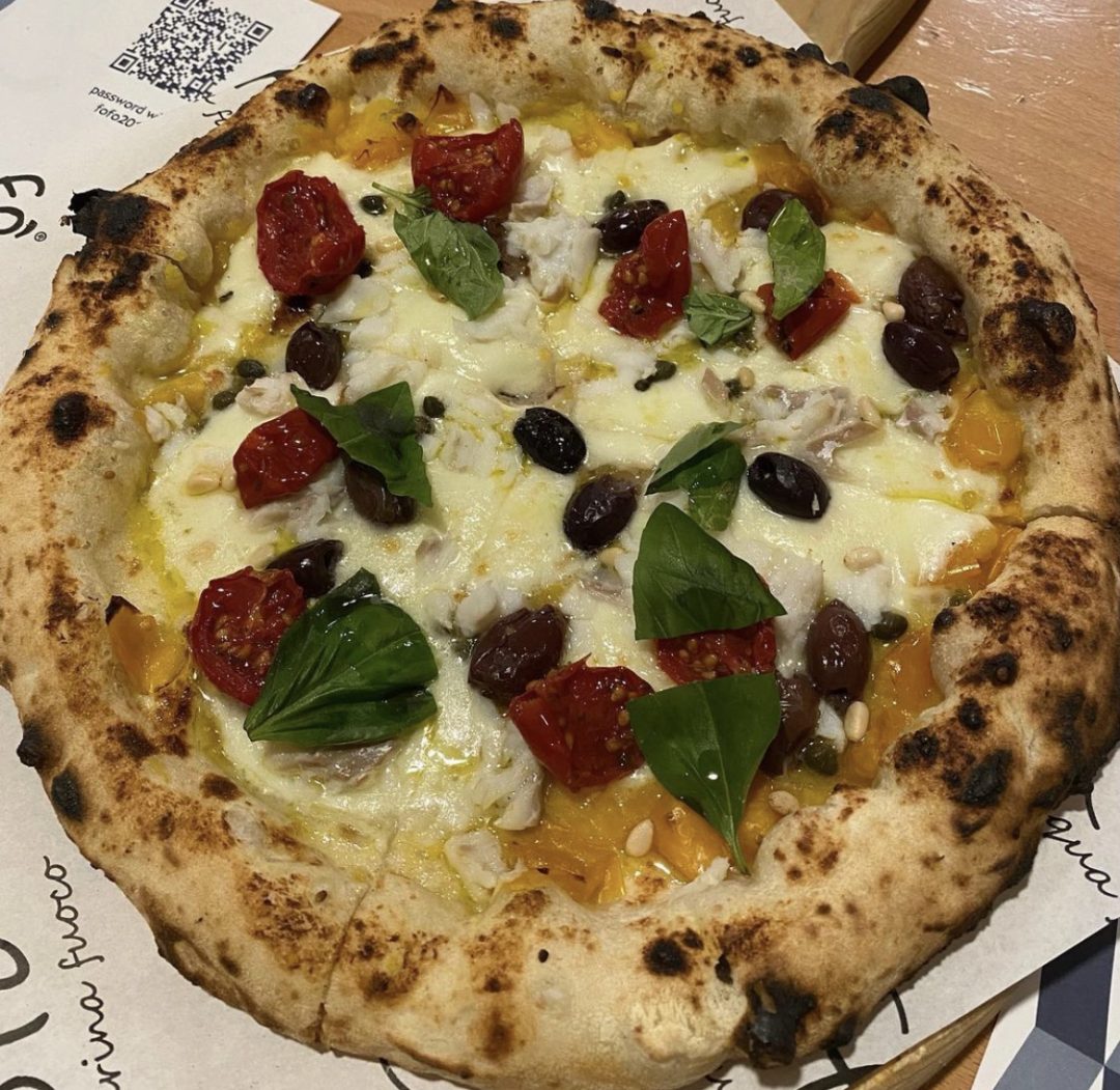 Pizza Baccalà (Pizzeria Fofò, Caserta)