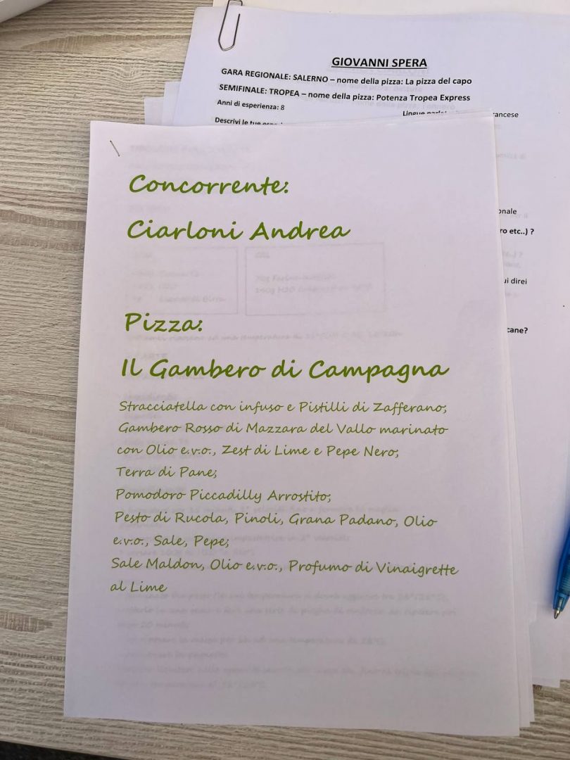 Andrea Ciarloni menu 2