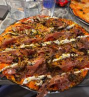 Prosciutto crudo (pizzeria Clementina, Roma)