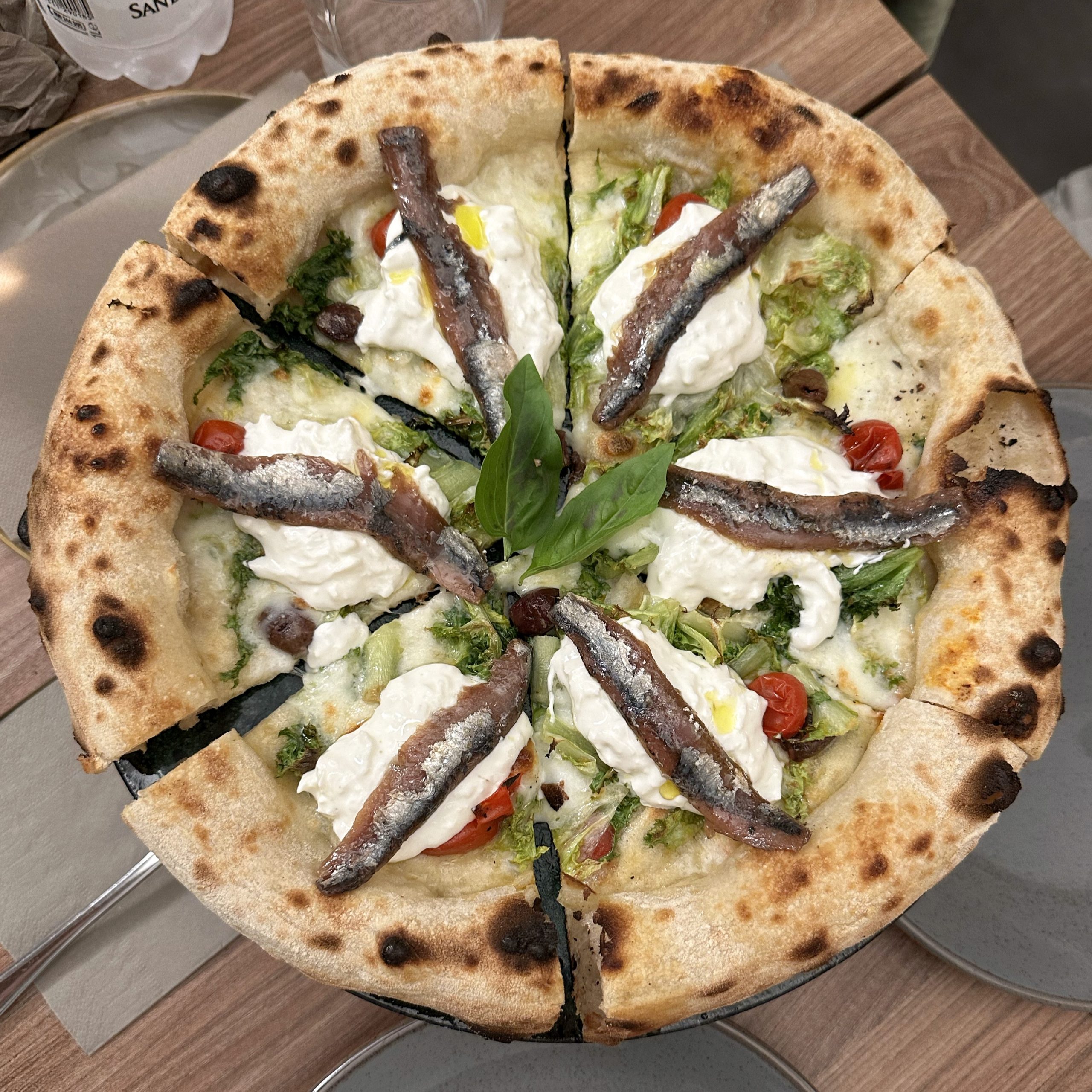 Alici e Scarola riccia (Rosetta - Pizza e Cantina, Catania)