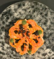 Pizza fritta destrutturata (pizzeria Alterego, Andria)