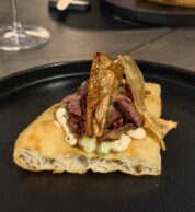 Diaframma e porro fritto (pizzeria Alterego, Andria)