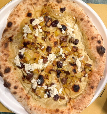Patate e olive (pizzeria Grains, Cagliari)